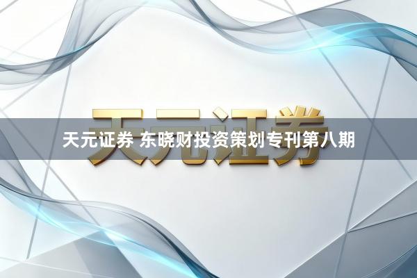 天元证券 东晓财投资策划专刊第八期